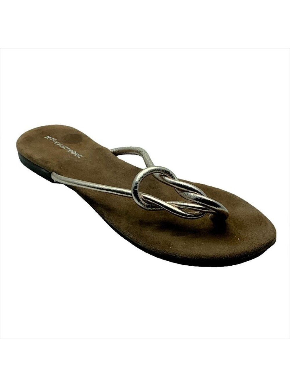 Jeffrey Campbell Womens Tan & Silver Sandals Size 6